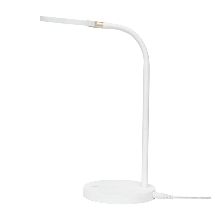 Brilliant Laine LED Task Lamp - White-21430/05-blue-leaf-bathware