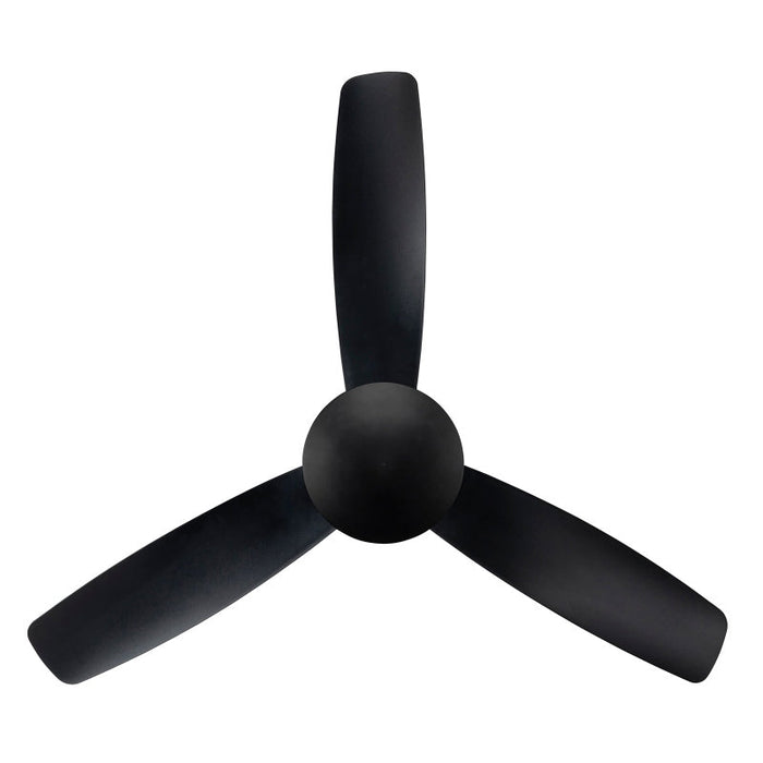 Brilliant Mascot 52in DC Ceiling Fan - Matt Black-22197/06-blue-leaf-bathware