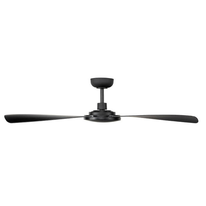 Brilliant Mascot 58in DC Ceiling Fan - Matt Black-22199/06-blue-leaf-bathware