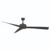 Brilliant Maxi 66in. DC Ceiling Fan - Oil-rubbed Bronze-20894/14-blue-leaf-bathware