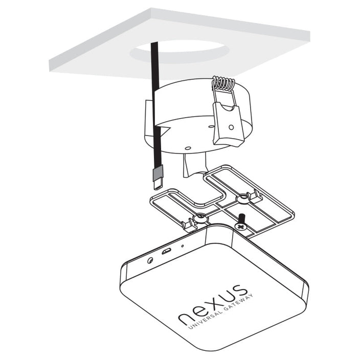 Brilliant Nexus Ceiling Mount Bracket-21575/06-blue-leaf-bathware