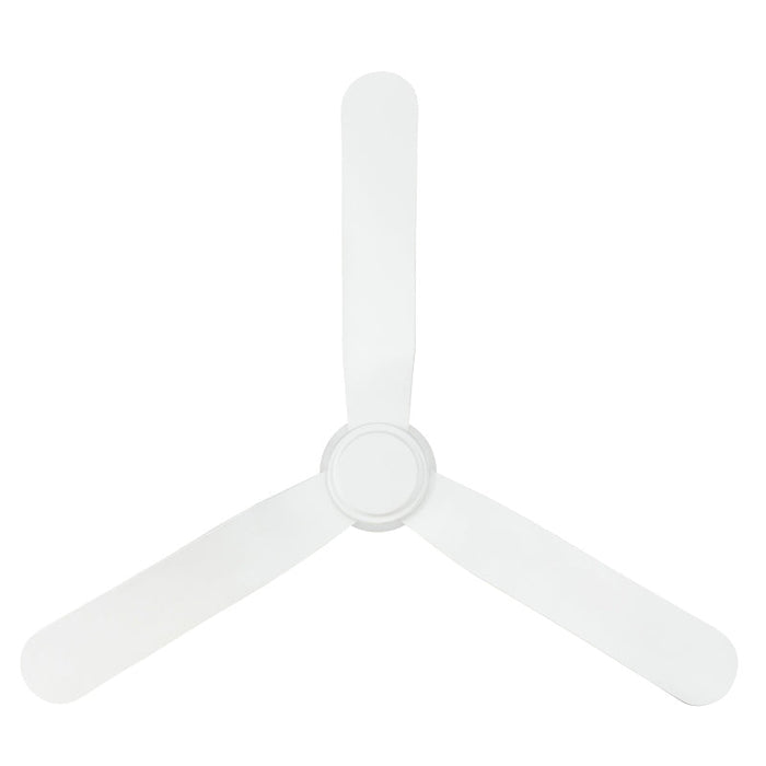 Brilliant Preston 48in Hugger DC Ceiling Fan - Matt White-22087/05-blue-leaf-bathware