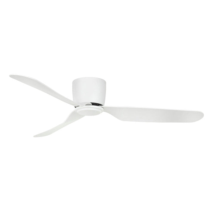 Brilliant Preston 48in Hugger DC Ceiling Fan - Matt White-22087/05-blue-leaf-bathware