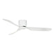 Brilliant Preston 48in Hugger DC Ceiling Fan - Matt White-22087/05-blue-leaf-bathware