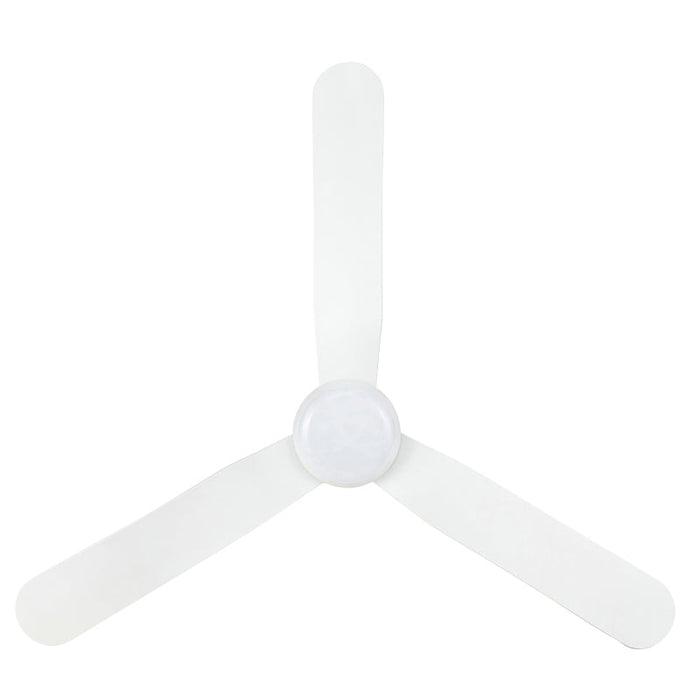 Brilliant Preston 48in Hugger DC Ceiling Fan with CCT Light - Matt White-22089/05-blue-leaf-bathware