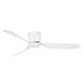 Brilliant Preston 48in Hugger DC Ceiling Fan with CCT Light - Matt White-22089/05-blue-leaf-bathware