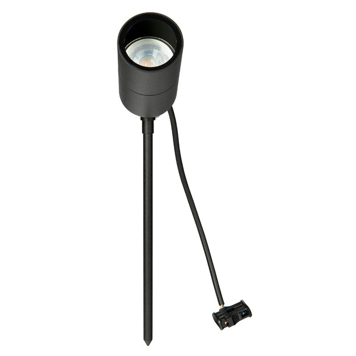 Brilliant Seaford LED Garden Spotlight - Black-21625/06-blue-leaf-bathware