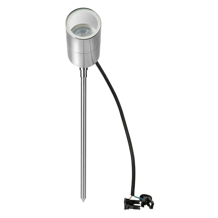 Brilliant Seaford LED Garden Spotlight - Chrome-21625/15-blue-leaf-bathware