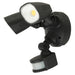 Brilliant Shielder LED 2 Light Floodlight with Sensor - Black-20784/06-blue-leaf-bathware