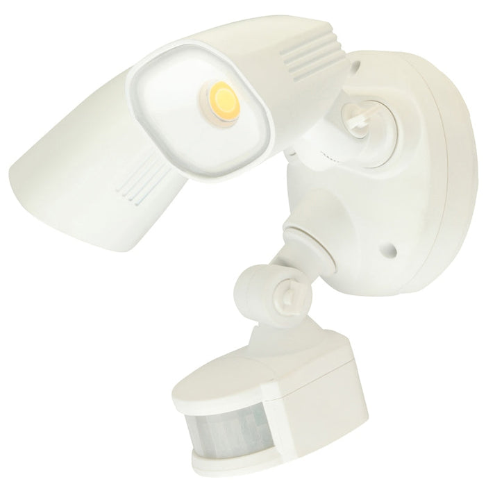 Brilliant Shielder LED 2 Light Floodlight with Sensor - White-20784/05-blue-leaf-bathware