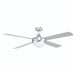 Brilliant Tempest-II 52in. AC Ceiling Fan with Light - Brushed Aluminium-99988/13-blue-leaf-bathware