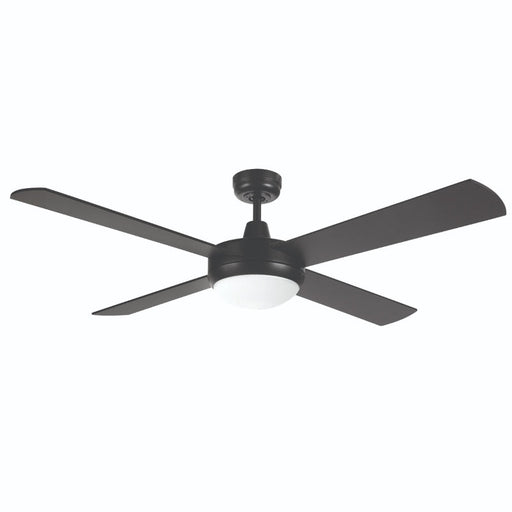 Brilliant Tempest LED 52in. AC Ceiling Fan with CCT Light - Black-20580/06-blue-leaf-bathware