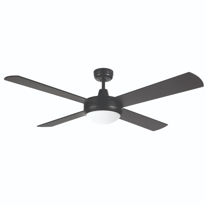 Brilliant Tempest LED 52in. AC Ceiling Fan with CCT Light - Black-20580/06-blue-leaf-bathware