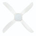 Brilliant Vector 52in. AC Ceiling Fan and Light with Ezy-Fit Blades - White-20168/05-blue-leaf-bathware