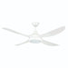 Brilliant Vector 52in. AC Ceiling Fan and Light with Ezy-Fit Blades - White-20168/05-blue-leaf-bathware