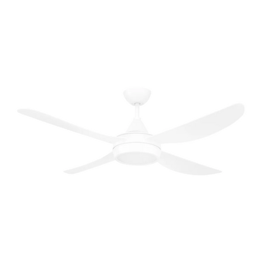 Brilliant Vector-II 48in. AC Ceiling Fan and Light 18w CCT with Ezy-Fit Blades - White-22291/05-blue-leaf-bathware