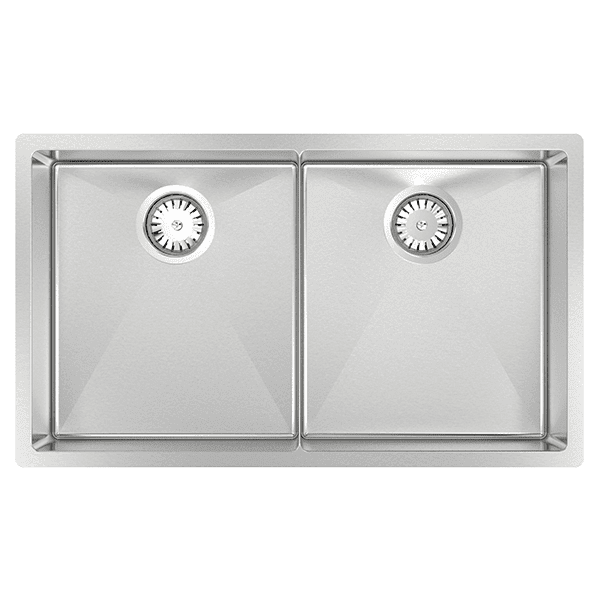 Abey Piazza Double Square Bowl Sink