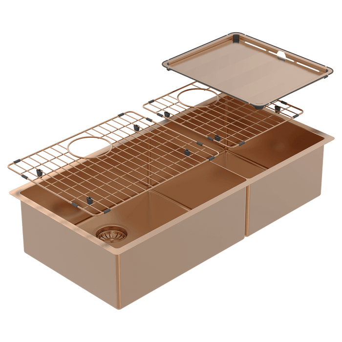 Abey Piazza One & 3/4 Square Bowl Sink - Artisan Copper