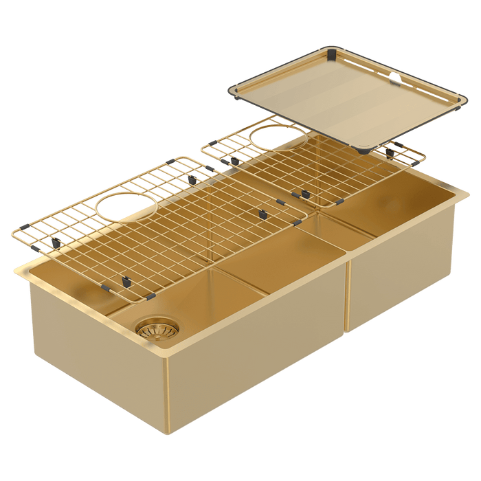 Abey Piazza One & 3/4 Square Bowl Sink - Eureka Gold