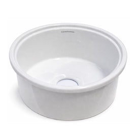 Turner Hastings Cuisine Round 47 Inset / Undermount Fireclay Sink