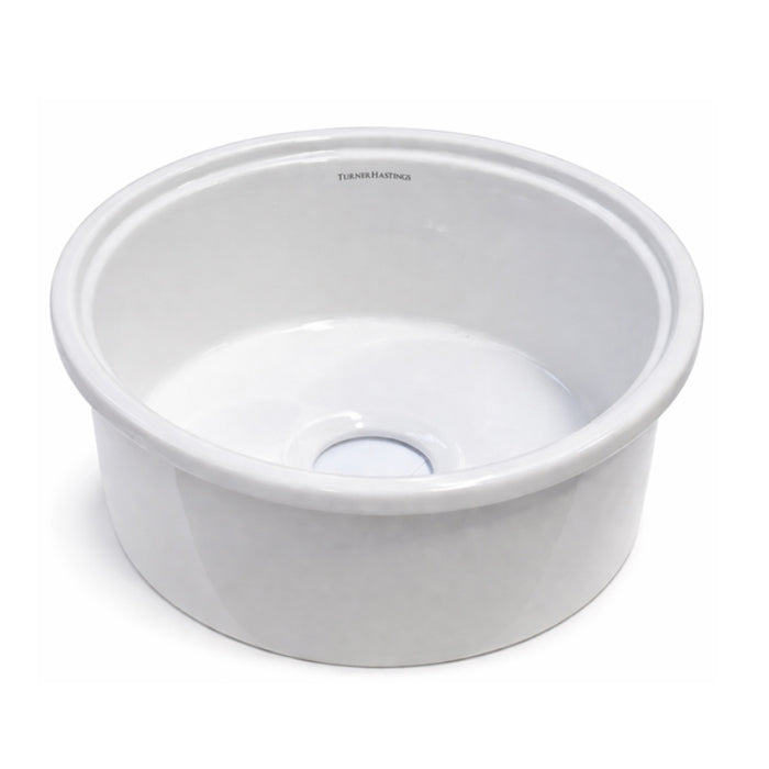 Turner Hastings Cuisine Round 47 Inset / Undermount Fireclay Sink