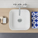 Caroma Artisan Above Counter Basin - Square 390mm-874400W-blue-leaf-bathware