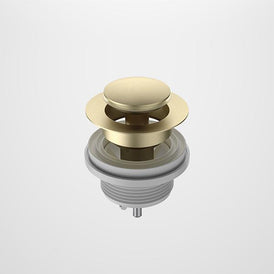 Caroma Bath Pop-Up Plug & Waste Brushed Brass-323060BB-blue-leaf-bathware
