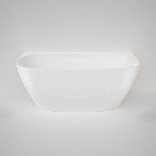 Caroma Contura II 1500mm Back to Wall Freestanding Bath - Matte White-CII5WFMW-blue-leaf-bathware