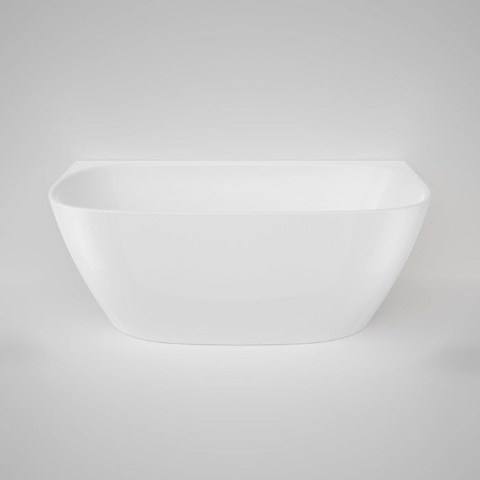 Caroma Contura II 1500mm Back to Wall Freestanding Bath - Matte White-CII5WFMW-blue-leaf-bathware