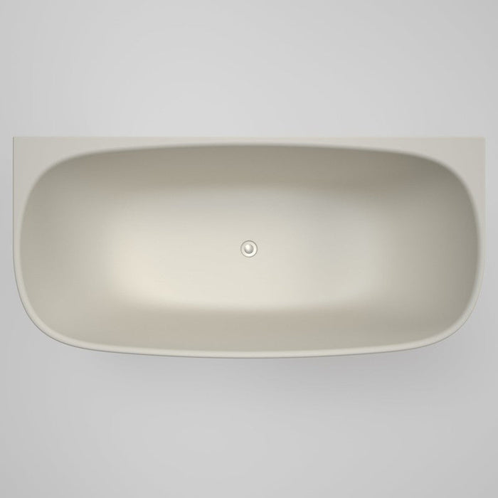 Caroma Contura II 1700mm Back to Wall Freestanding Bath - Matte Clay-CII7WFMC-blue-leaf-bathware