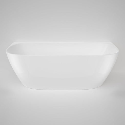 Caroma Contura II 1700mm Back to Wall Freestanding Bath - Matte White-CII7WFMW-blue-leaf-bathware