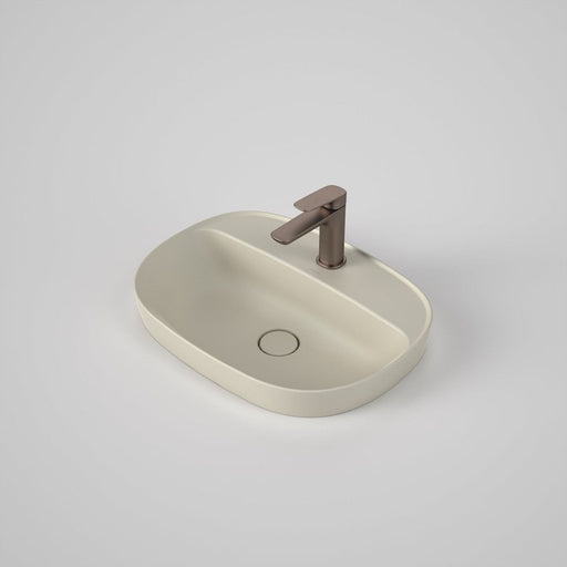 Caroma Contura II 530mm Inset Basin with Tap Landing (1 Tap Hole) - Matte Clay-853410MW-blue-leaf-bathware