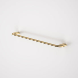 Caroma Contura II 620mm Single Towel Rail - Brushed Brass-849033BB-blue-leaf-bathware