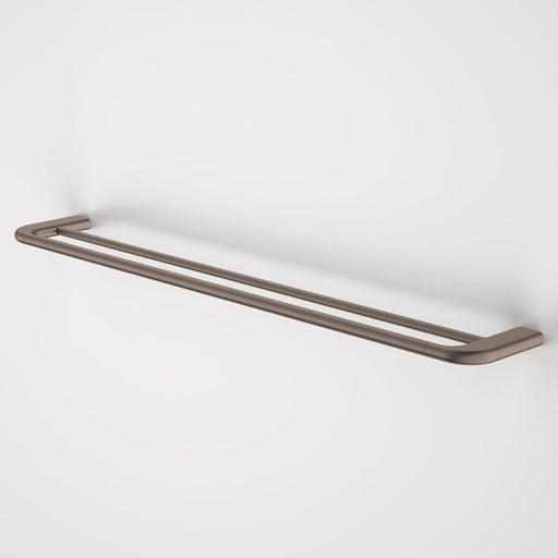 Caroma Contura II 820mm Double Towel Rail - Brushed Bronze-849036BBZ-blue-leaf-bathware