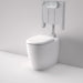 Caroma Contura II Cleanflush Invisi Series II Wall Faced Suite - Matte White-848901MW-blue-leaf-bathware