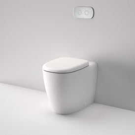 Caroma Contura II Cleanflush Invisi Series II Wall Faced Suite - White-848901W-blue-leaf-bathware