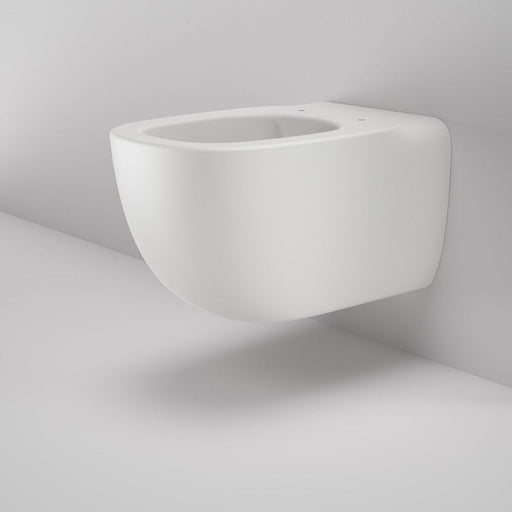 Caroma Contura II Cleanflush Wall Hung BI 4s Pan GermGard - Matte White-849005MW-blue-leaf-bathware