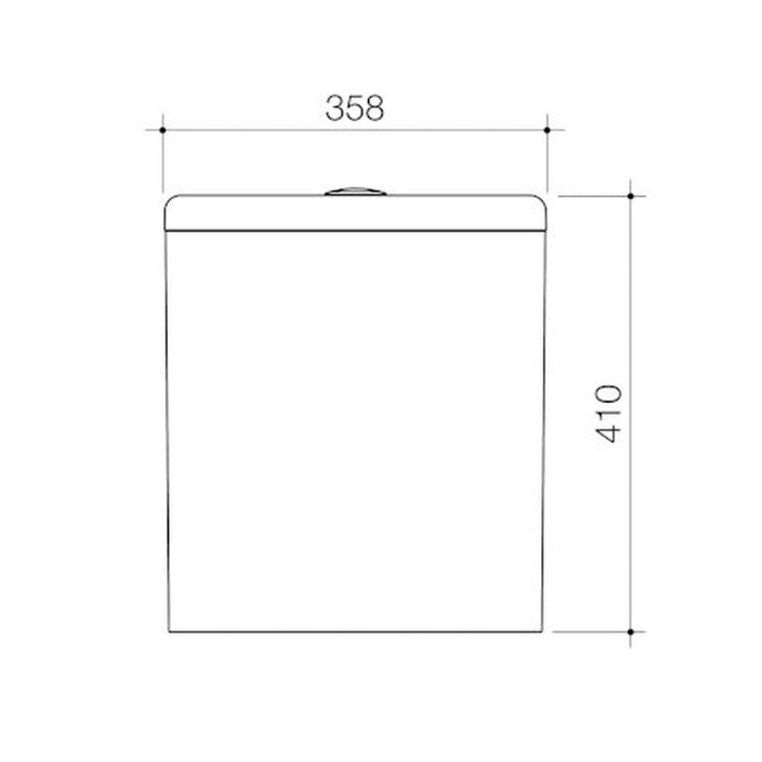 Caroma Contura II Close Coupled 4s BE Cistern - Matte White-810981MW-blue-leaf-bathware