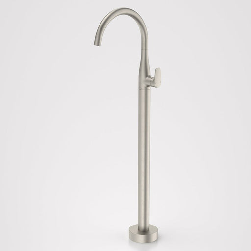 Caroma Contura II Freestanding Bath Filler - Brushed Nickel-849065BN-blue-leaf-bathware