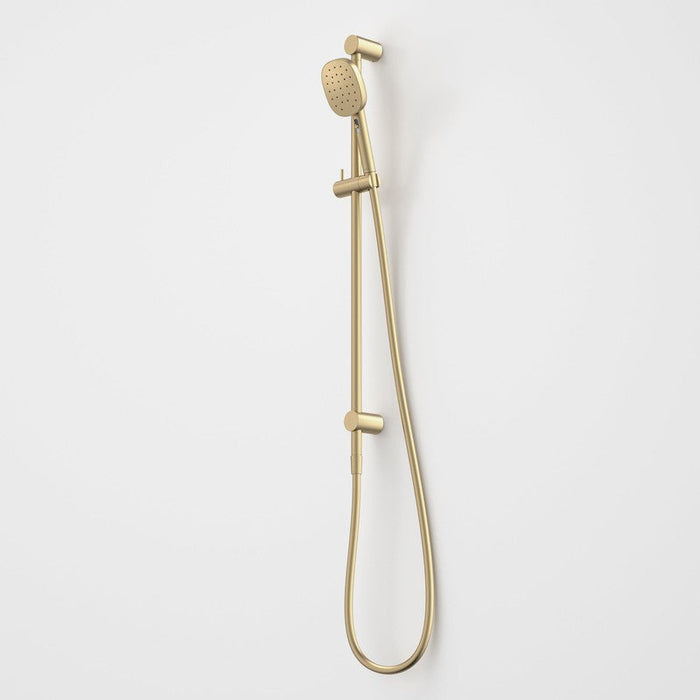 Caroma Contura II Rail Shower - Brushed Brass-849081BB4A-blue-leaf-bathware