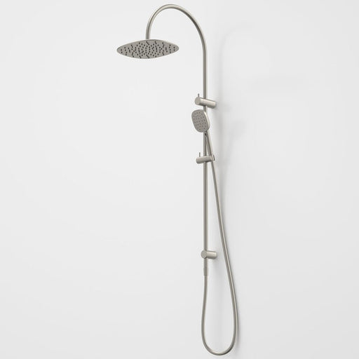 Caroma Contura II Rail Shower with Overhead - Brushed Nickel-849080BN4A-blue-leaf-bathware