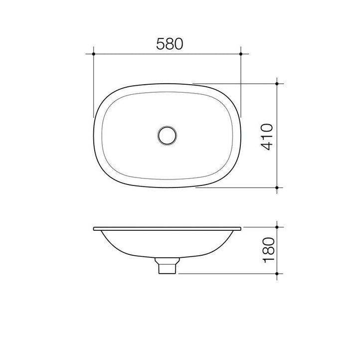 Caroma Contura II Undercounter Basin - Matte Clay-853600CL-blue-leaf-bathware