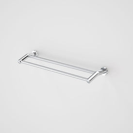 Caroma Cosmo Metal Double Towel Rail 630mm-306129C-blue-leaf-bathware