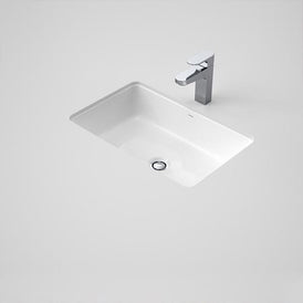 Caroma Cube 500mm Undermount Basin-683455W-blue-leaf-bathware