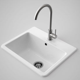 Caroma Cubus Laundry Vanity Basin-897315W-blue-leaf-bathware