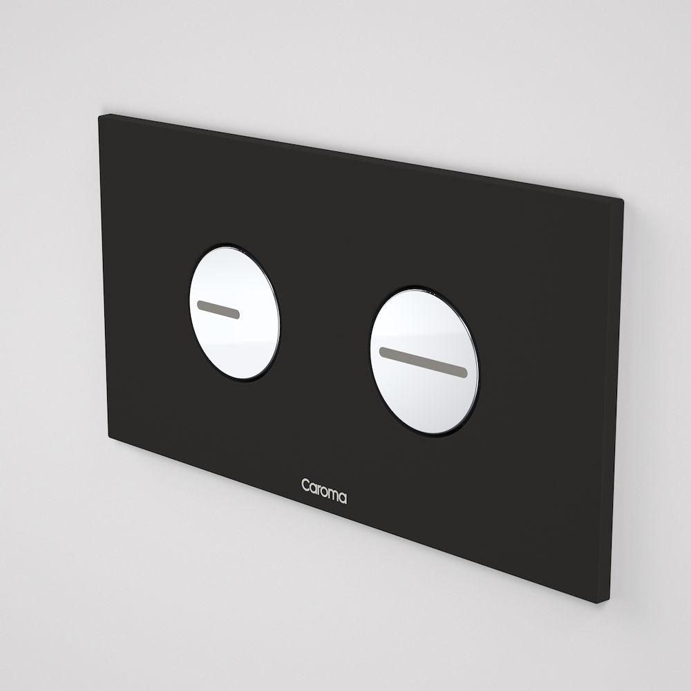 Caroma Invisi Series II Round Dual Flush Plate & Buttons (Plastic) - B