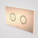 Caroma Invisi Series II Round Dual Flush Plate & Buttons Copper (Metal)-237088CO-blue-leaf-bathware