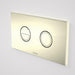 Caroma Invisi Series II Round Dual Flush Plate & Buttons Gold (Metal)-237088G-blue-leaf-bathware