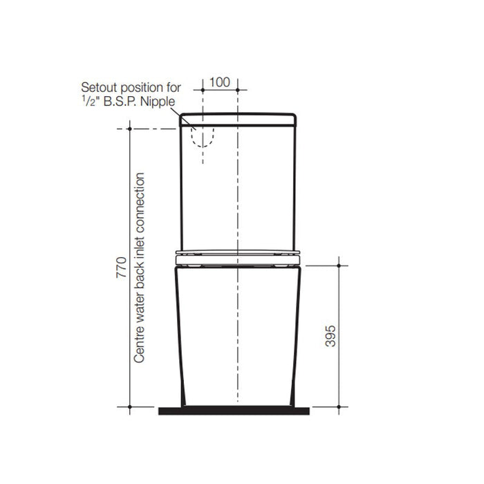 Caroma Liano Cleanflush Wall Faced Toilet Suite-766200W-blue-leaf-bathware