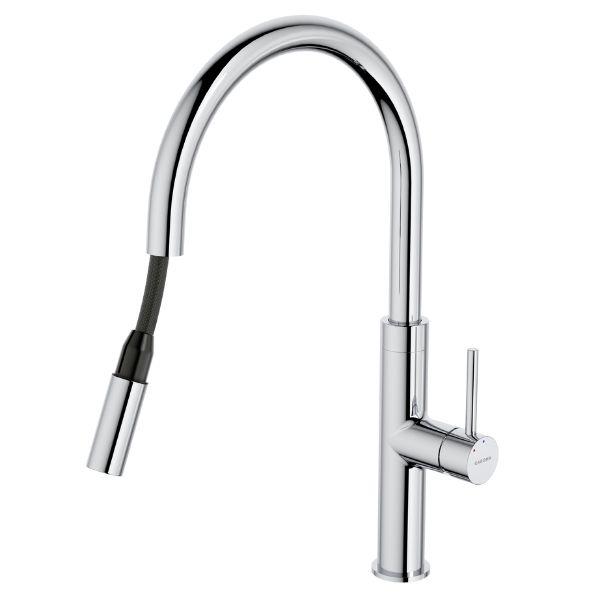 Caroma Liano II Pull Out Sink Mixer - Chrome-96380C56A-blue-leaf-bathware